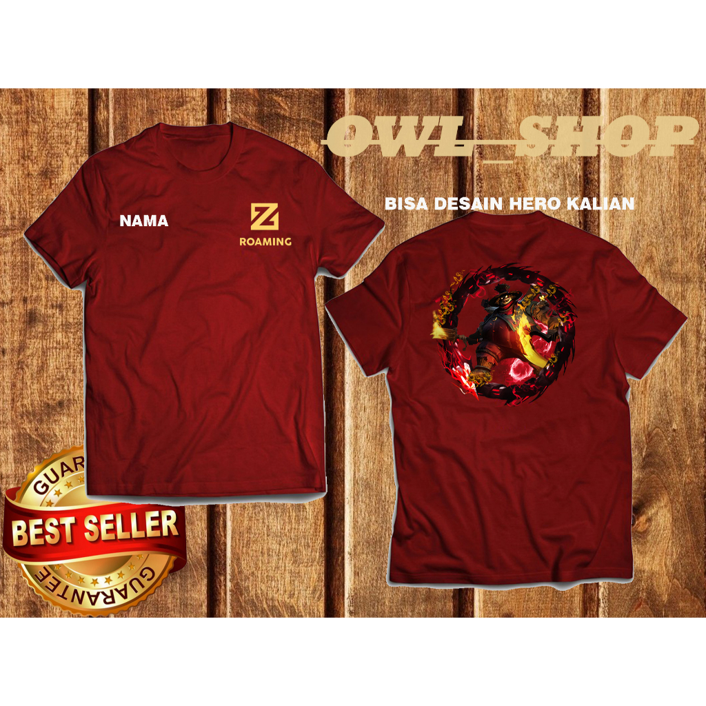 PROMO kaos ROAMING FRANCO pria/wanita size S M L XL XXL baju dewasa ROAMING FRANCO / sablon digital/