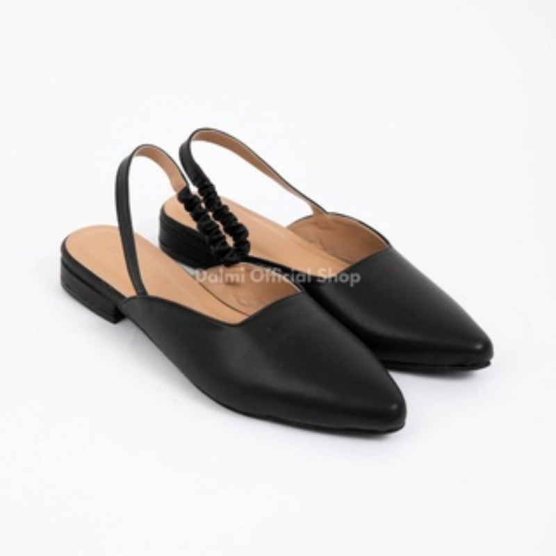 [CLEARANCE] Kingman x Dalmi - Dahyun Mules Heels Wanita 3 Cm Sandal Flat Shoes - Dah033