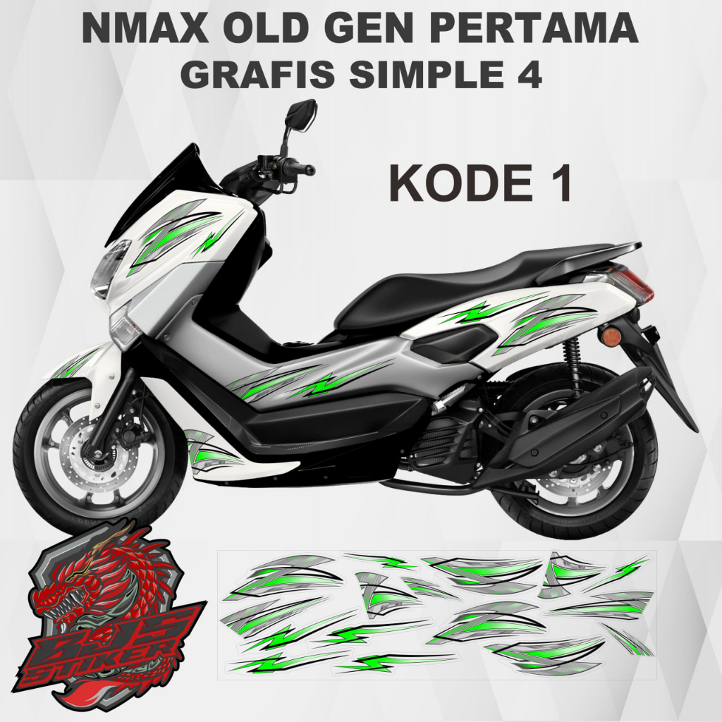 Striping - Stiker Decal TRANSPARAN UV NMAX OLD SIMPLE 4