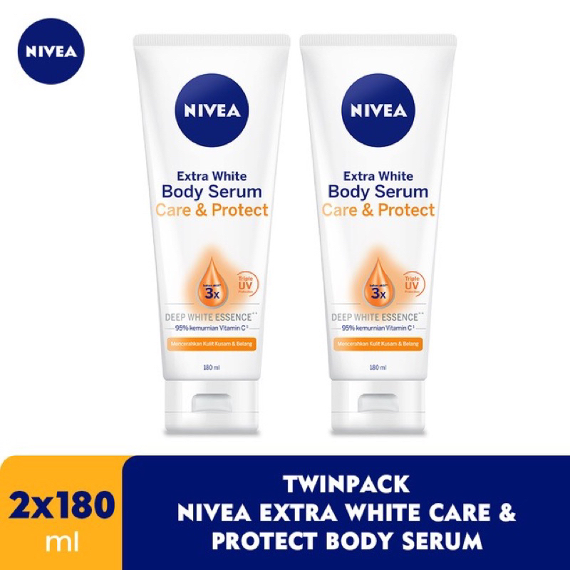 [READY] Nivea Extra White Body Serum Care and Protect / Body lotion Nivea Extra White Body Serum