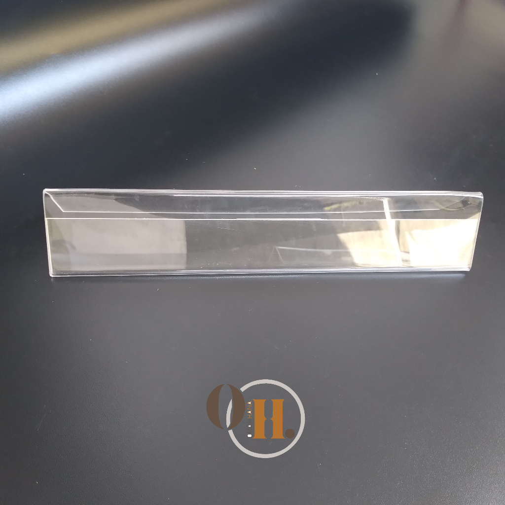 

Papan Nama Meja Akrilik - Papan Akrilik Satu Sisi Bening - Acrylic Segitiga