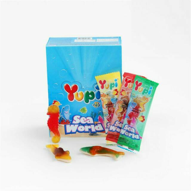 

Yupi Sea World Aneka Bentuk 8 gram isi 24pcs