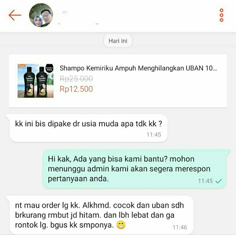 Shampo Kemiriku Ampuh Menghilangkan UBAN 100% ORIGINAL