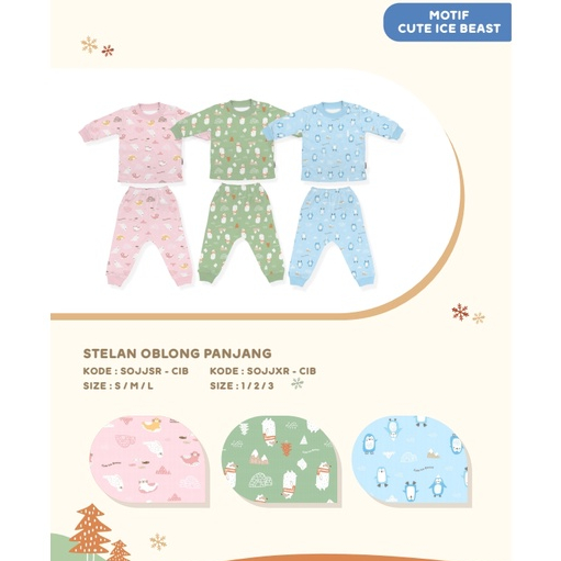 FLUFFY SETELAN MOTIF CUTE ICE BEAST / SETELAN BAYI DAN ANAK