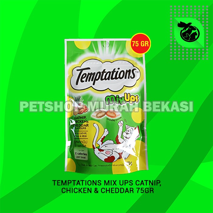Snack Cemilan Kucing Cat Treat Temptations Mix Up 75 Gram