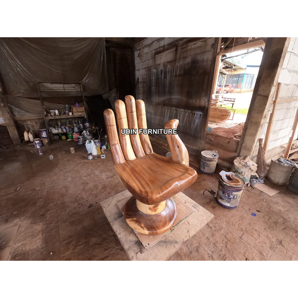 Kursi tangan alami kayu trembesi Mebel Jepara
