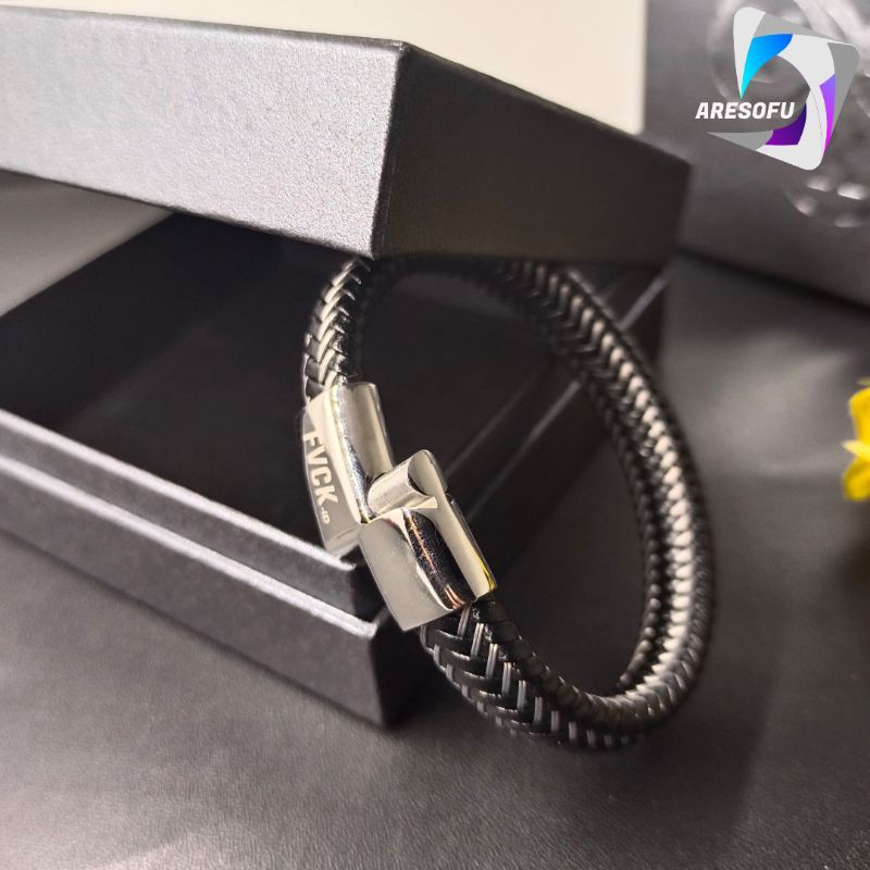 Gelang Pria Kulit Asli Original