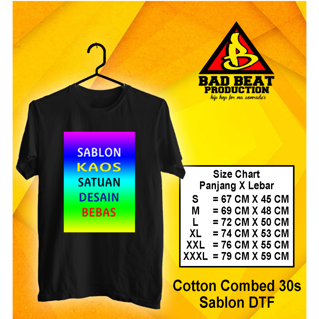 SABLON KAOS MURAH DESAIN SENDIRI / SABLON DTF / SABLON KAOS SATUAN  / DESAIN FOTO / GAMBAR/ TULISAN
