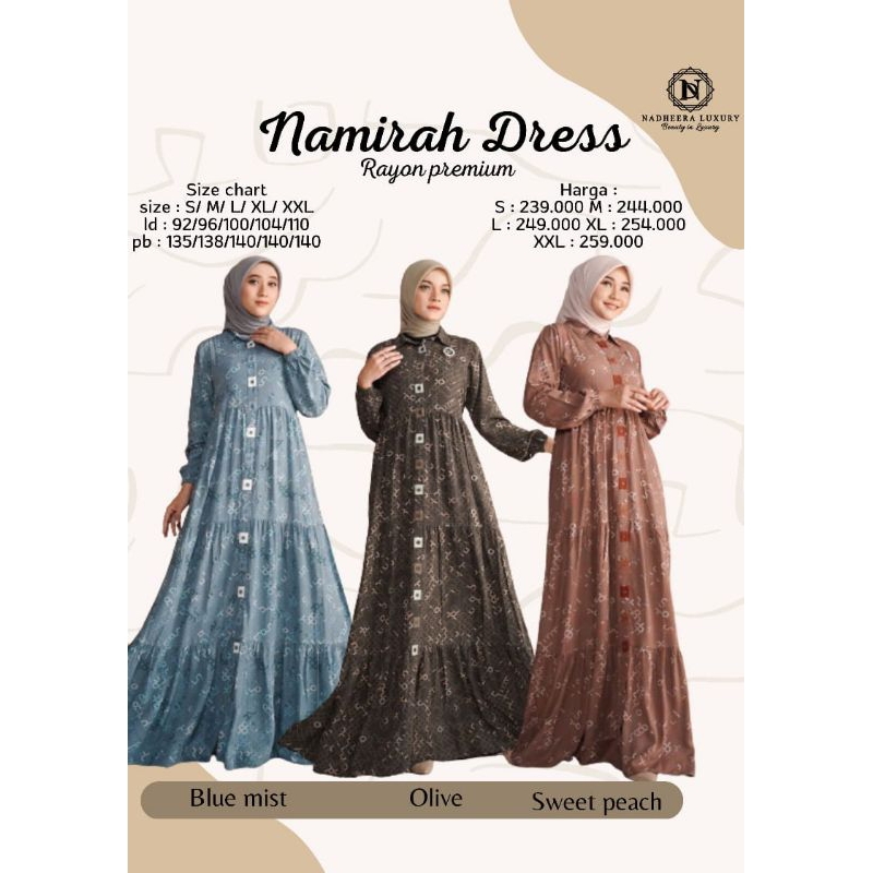 NAMIRAH DRESS - NADHERA LUXURY