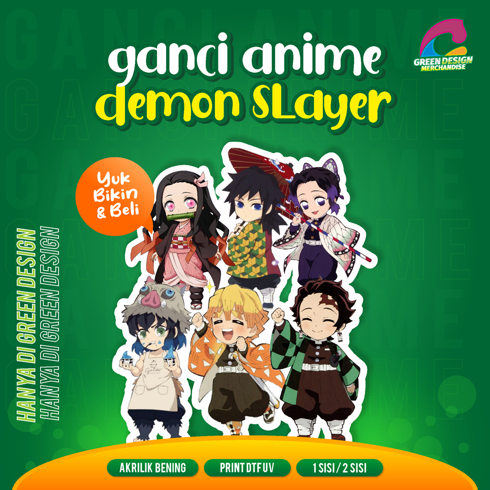 Gantungan Kunci Custom Anime Demon Slayer Keychain Gantungan kunci Tanjirou Nezuko Zenitsu Inosuke Kanao Giyuu Shinobu Rengoku Nezuko 2 Sabito Muichiro Obanai Mitsuri Uzui Sanemi Gyomei