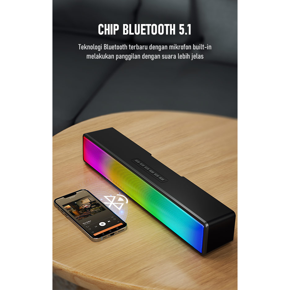 Robot RB580 Soundbar Bluetooth Speaker 10W Ultra Bass RGB Light