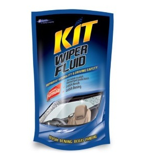 Kit Wiper Fluid Pouch 400 ml obat air cairan wiper efek daun talas kaca mobil