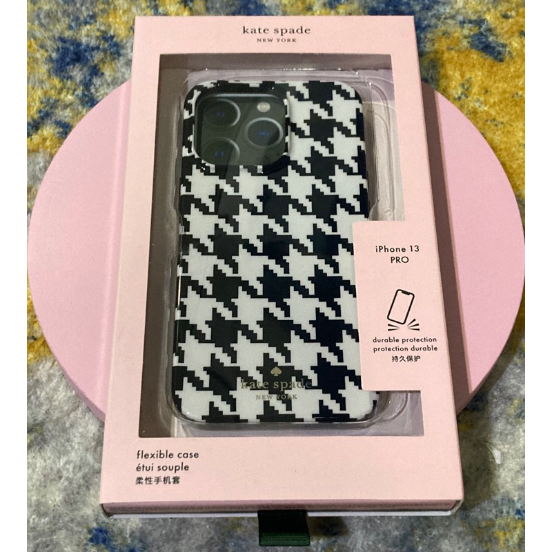 Kate Spade Houdstooth iPhone 13 PRO & 13 PRO MAX Case AUTHENTIC