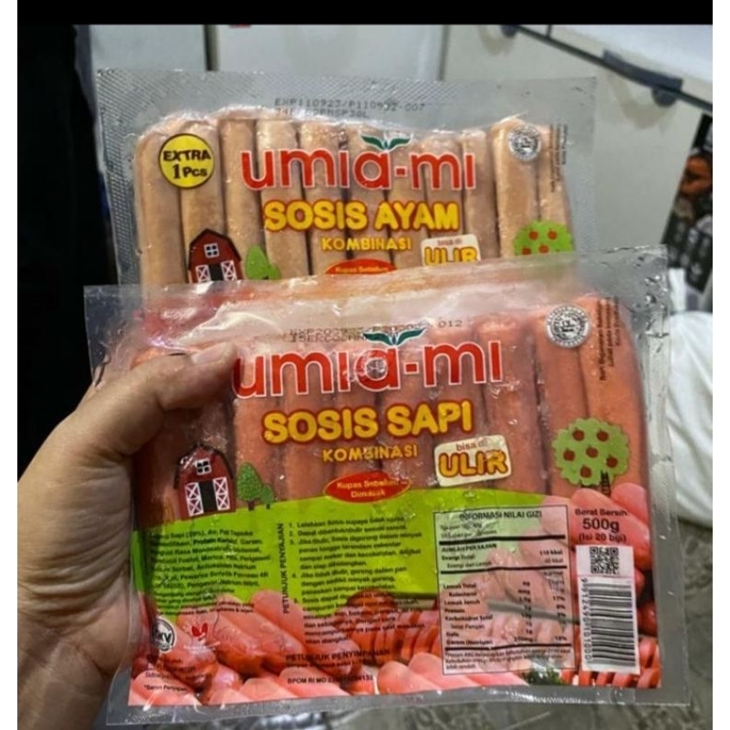

Umia mi sosis sapi ulir 500gr isi 20 biji/Termurah /Terlaris