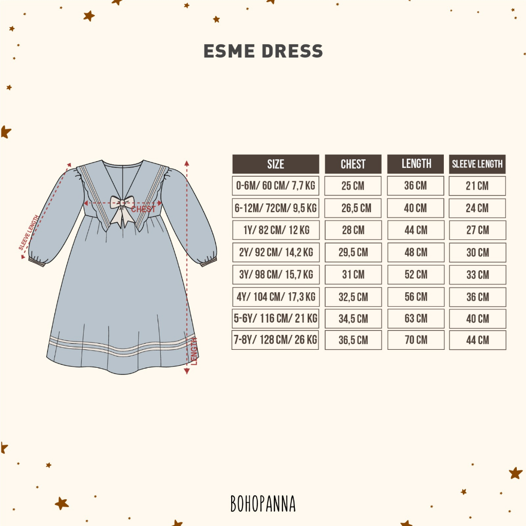 BOHOPANNA | BOHO | BOHO PANNA |  ESME DRESS  | ROK ANAK PEREMPUAN