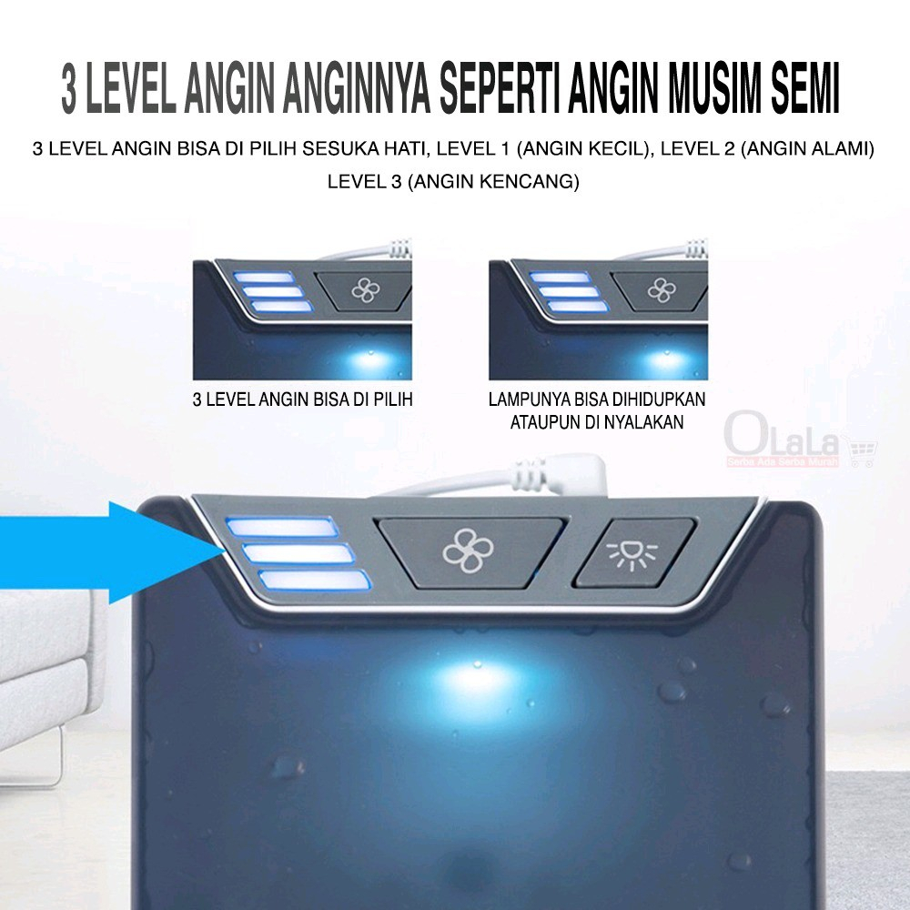 Kipas AC Mini Portable Arctic Air Ultra 2X Power Cooling Portabel Pendingin Penyejuk Ruangan Kamar Jepang Original PS01