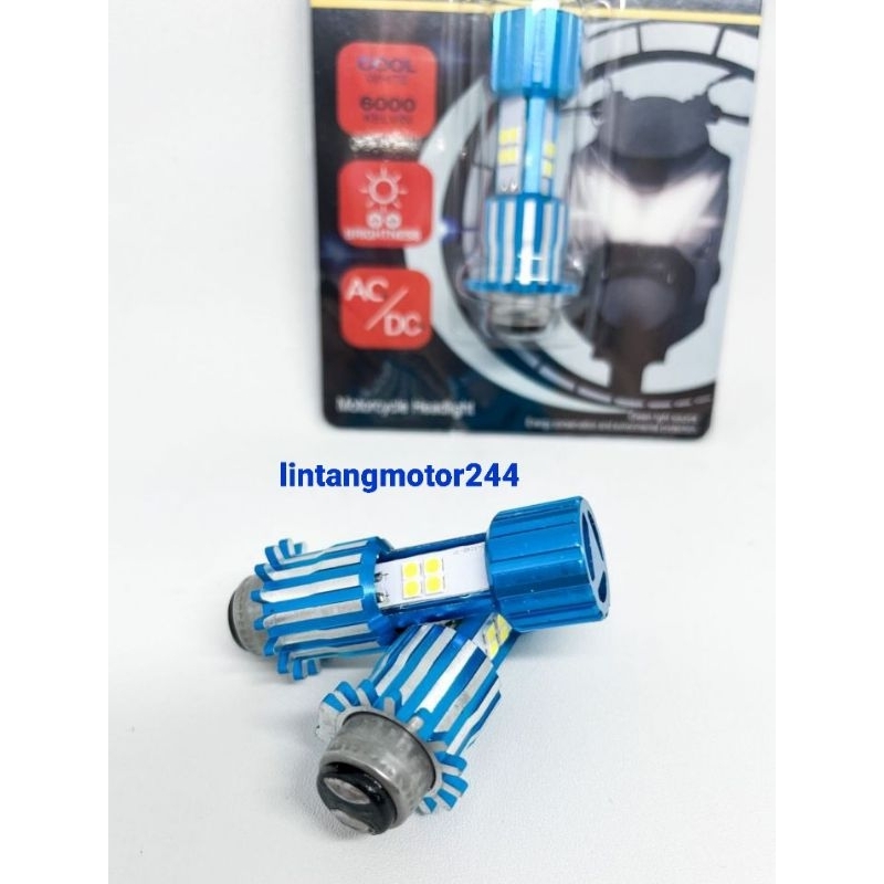 LAMPU LED 4 MATA 3 SISI NEW PRODAK DARI WDW T19 BUAT MOTOR BEBEK&METIC