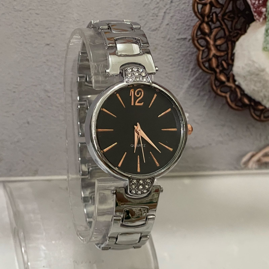 (KW) COD Jam Tangan Analog Wanita Elegan Strap Rantai BL-12