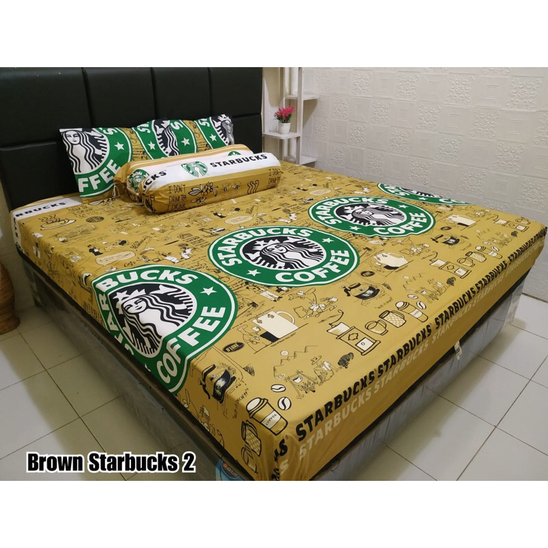 SPREI MOTIF STARBUCKS BERKUALITAS TINGGI 20 UK 120 160 180 200