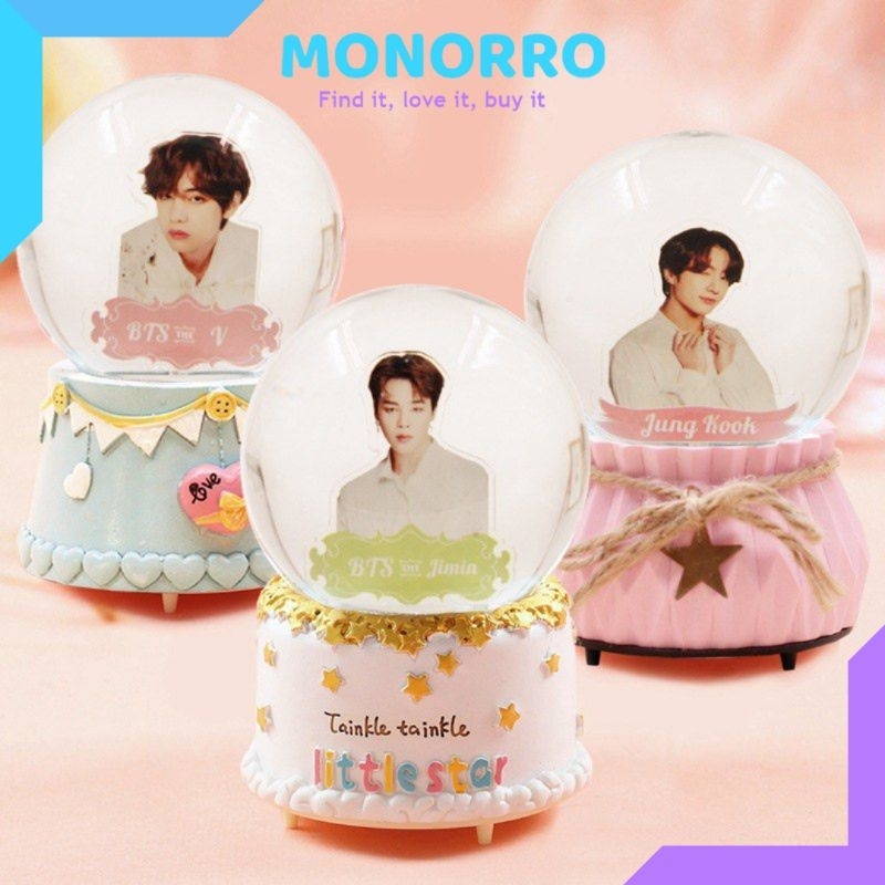 Bola Musik BTS Bola Lampu Musik BTS Pajangan BTS Snowball BTS