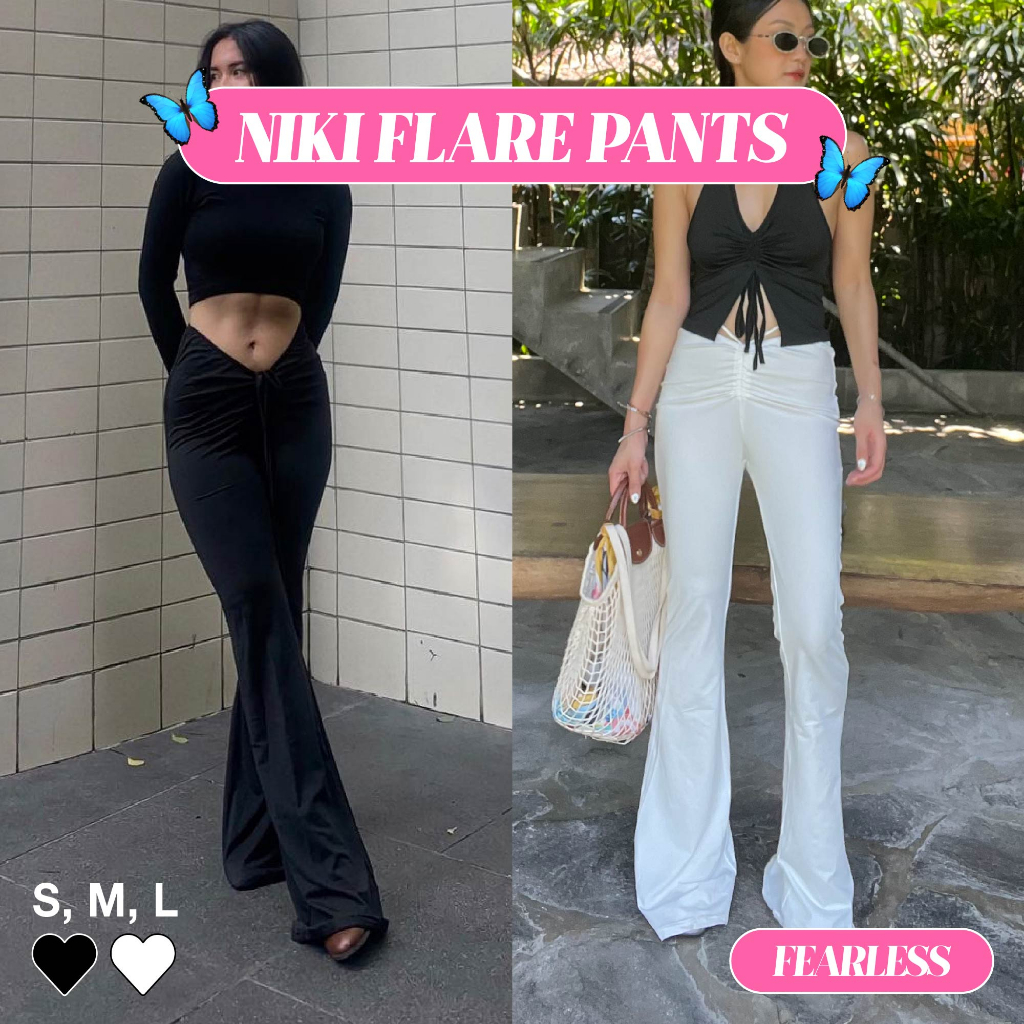 FEARLESS - Niki Flare Pants (Colabs With Toxic Roses)