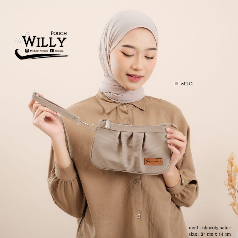 POUCH WILLY ORIGINAL BY NIRMALA BAHAN CHOCOLY SALUR ANTI AIR PREMIUM