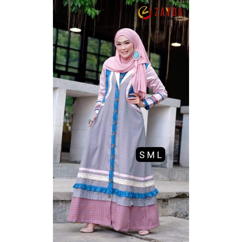 ZG80 PINK || DISKON 15% GAMIS ZAYDA TERBARU
