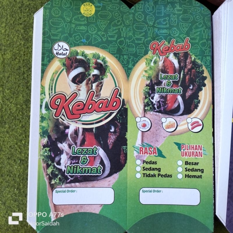 

KERTAS BUNGKUS KEBAB TARIKAN