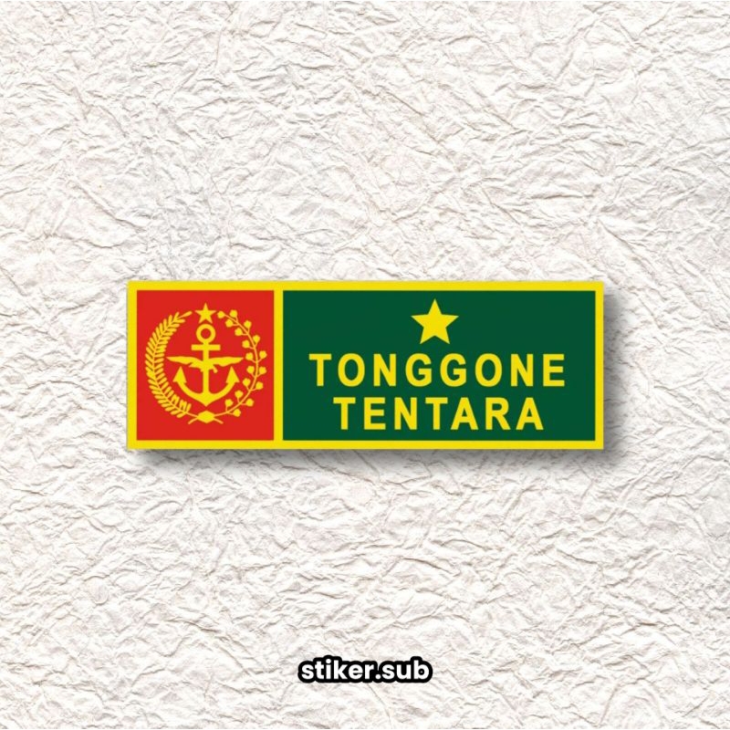 

Stiker/sticker plat motor/mobil|Tonggone Tentara