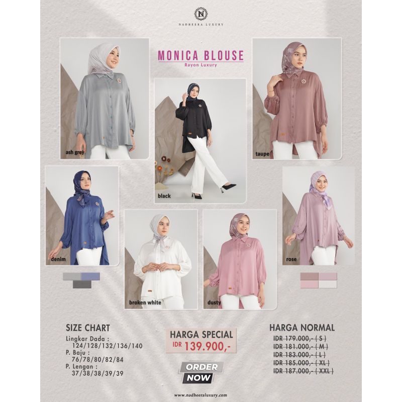 monica blouse by nadhera luxury