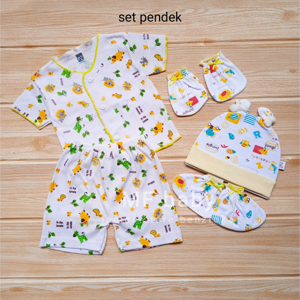 Baju Bayi Setelan Newborn Baru Lahir set Lengkap Anak Perempuan Laki laki Bahan Lembut