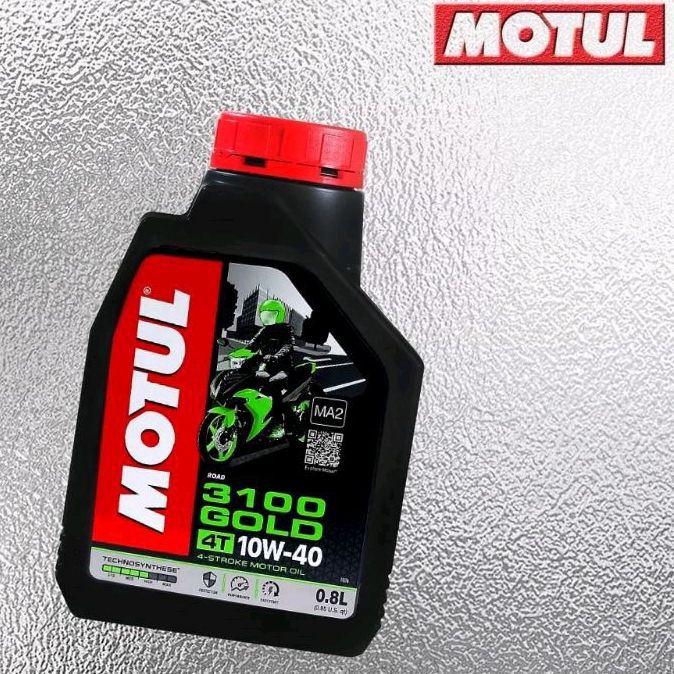 MOTUL 3100 GOLD TECHNOSYNTHESE 10W40 800ML &amp; 1L ORIGINAL 100% Free Gantungan Kunci Resmi Motul