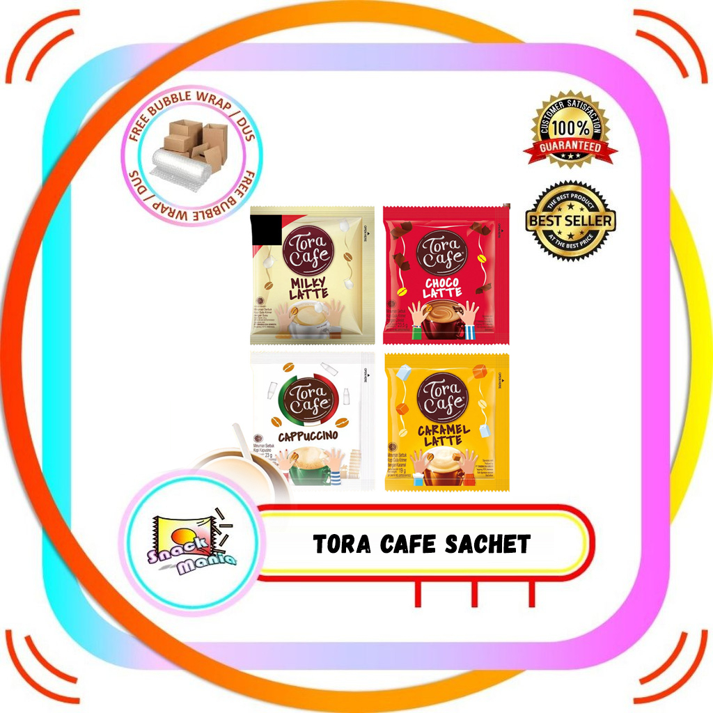 

Tora Cafe Kopi Cappucino Milky Caramel Choco Latte Torabika 10 sachet