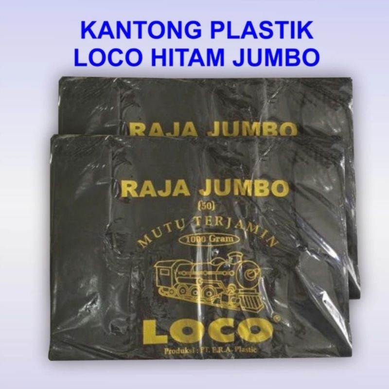 PLASTIK LOCO TEBAL UK 50X75CM, KANTONG PLASTIK LOCO HITAM, LOCO JUMBO