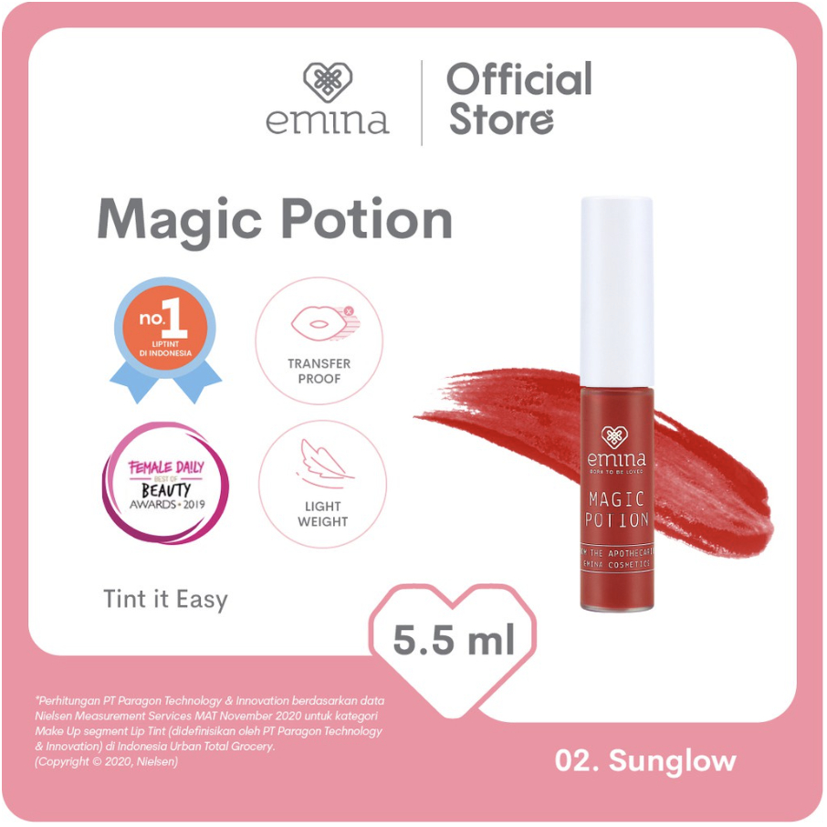 Emina Magic Potion 5.5 mL - Lip Tint Natural dan Fresh