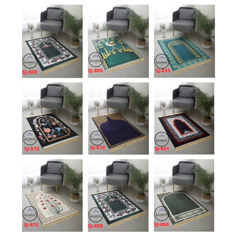 Sajadah Import Polyester Anti Slip 68X110 Cm