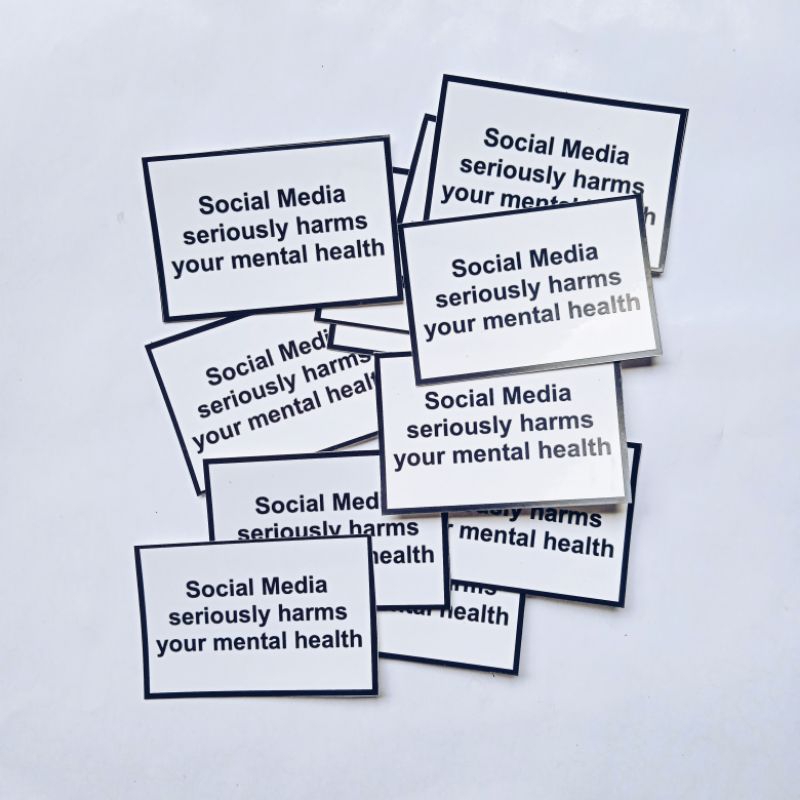 

Stiker Logo Social Media Seriously Harms Your Mental Health