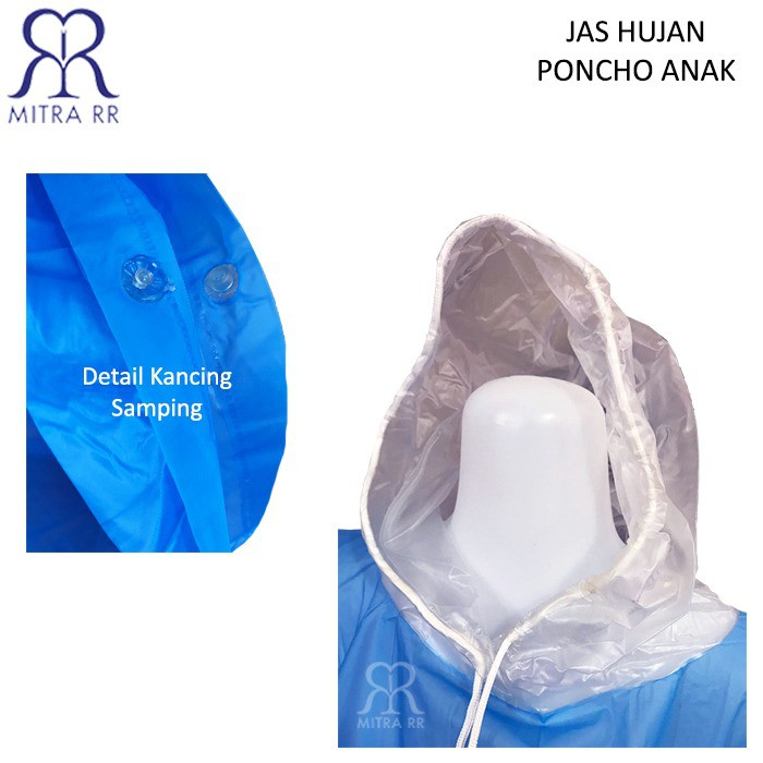 Jas Hujan Anak Ponco Raincoat Karet