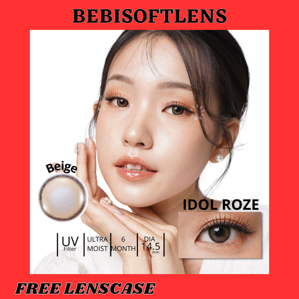 SOFTLENS i-DOL DIA 14.50MM ROZE NORMAL &amp; MINUS (-0.50 s/d -3.00) / IDOL ROZE / BB
