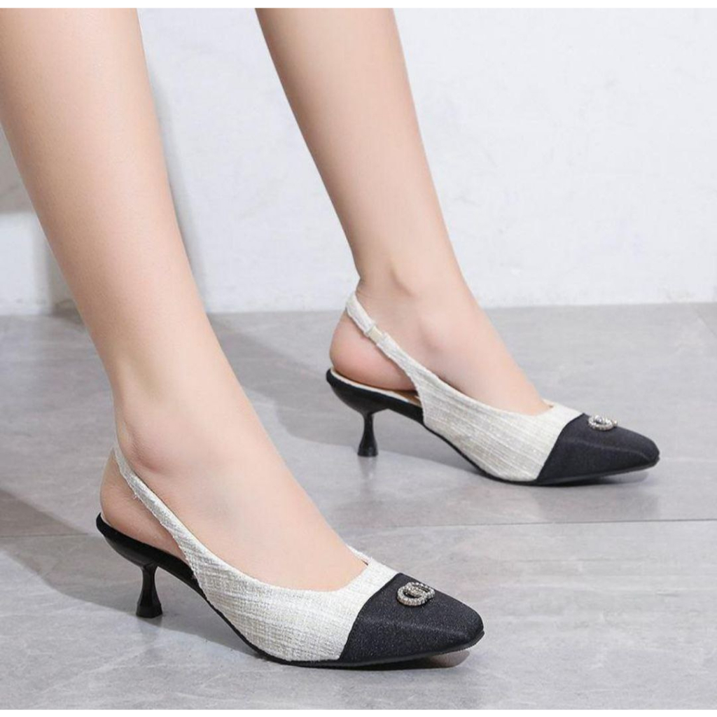 13770 Heels Wanita 5cm Fashion Import EMMA Bisa COD (With Box)
