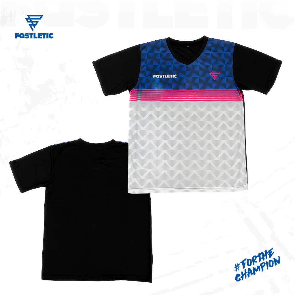 FASTLETIC - KsF36 Baju Olahraga Pria Wanita Printing Original | Jersey Badminton Bulutangkis Volly Lari Futsal DLL | Kaos Olahraga Terbaru Termurah Terlaris