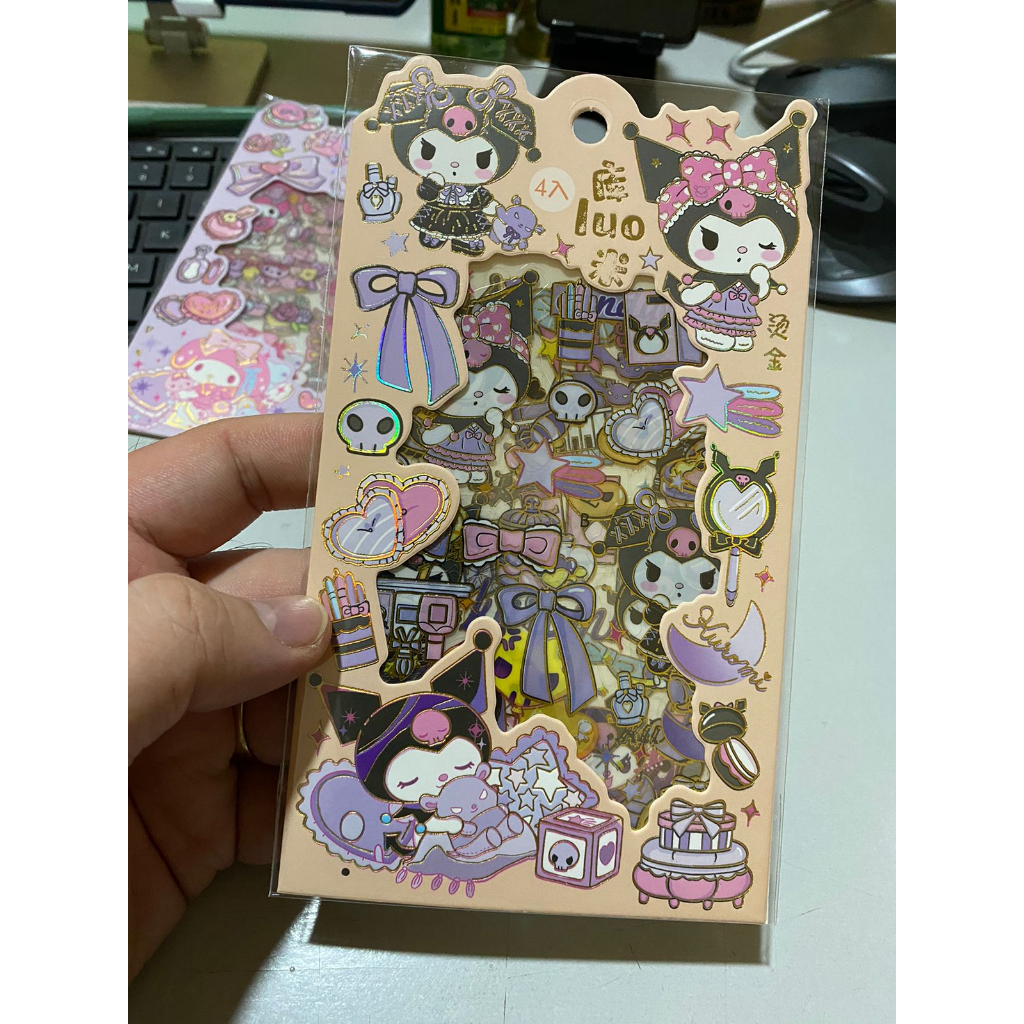 STIKER 2D ANAK METALIC MELODY KUROMI TEMPELAN KARAKTER ANAK MAINAN