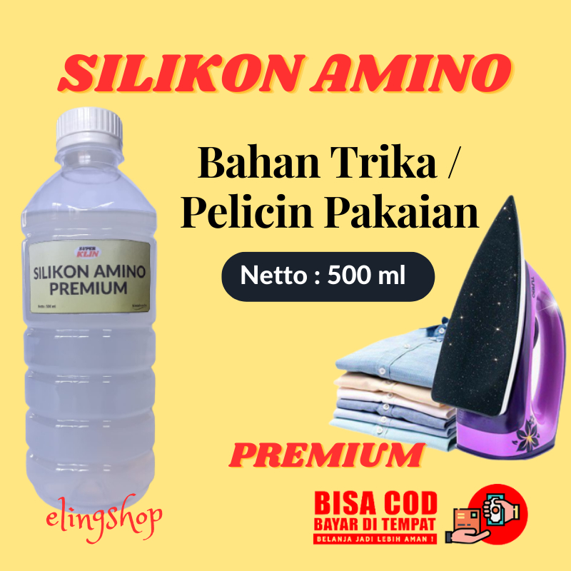 Silikon Amino Bahan Trika Pelicin Pakaian Setrika Laundry 500ml