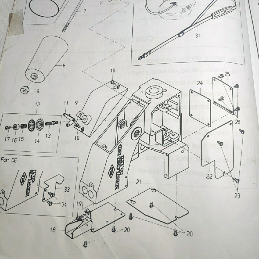 245302 Tutup Bawah Mesin Jahit Karung NP 7A / NP-7A