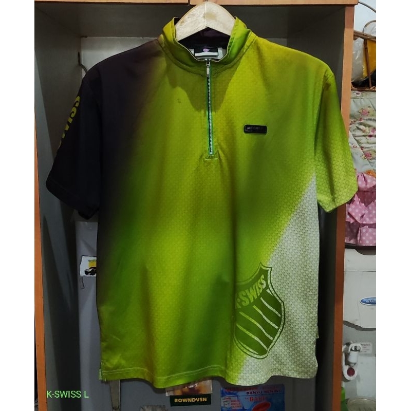 KAOS OLAHRAGA K-SWISS ZIPPER BRANDED