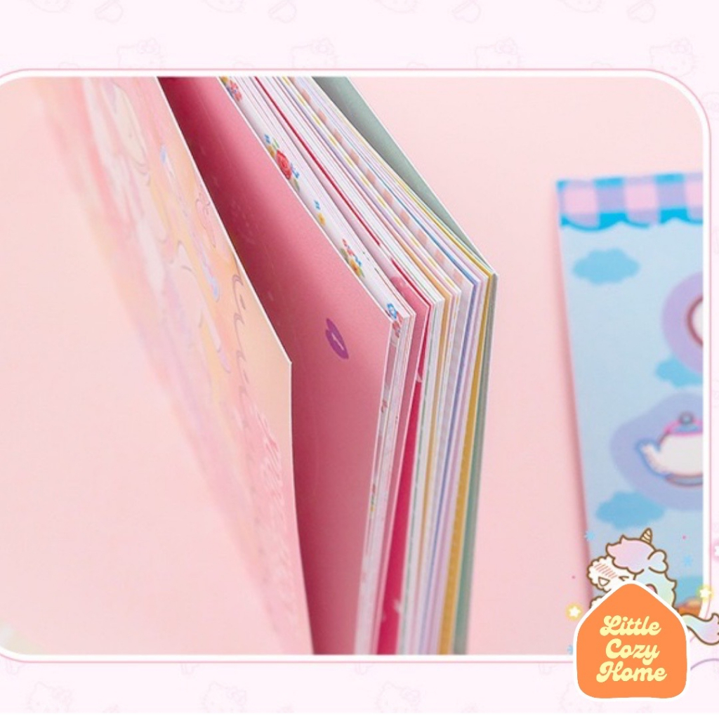 Kawaii Sticker Book / Buku Stiker Lucu / Stiker Anak Sanrio Karakter Manis Cute Penghias Momo Cartoon Deco Stickers / Koleksi Kertas Motif ala Korea Lucu Unik Murah Dekorasi Alat Tulis Kado Anak Perempuan