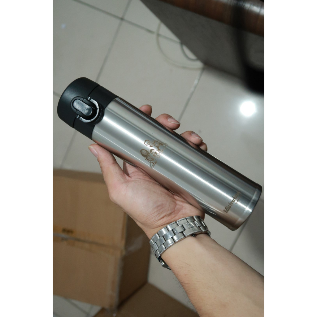 Botol minum stainless termos vacuum tumbler travel mug  TM0310 Silver