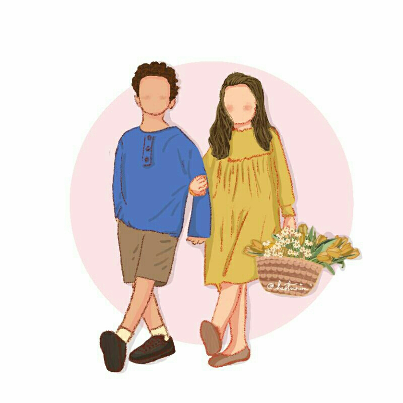 Jasa gambar ilustrasi/ digital drawing /custom ilustrasi couple