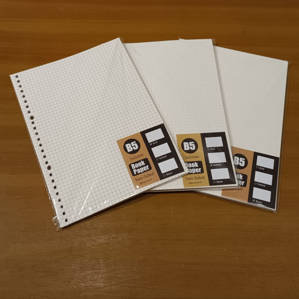 

KAKA GREETINGS Loose Leaf 60GSM / Plain - Dot - Grid / Isi Binder B5