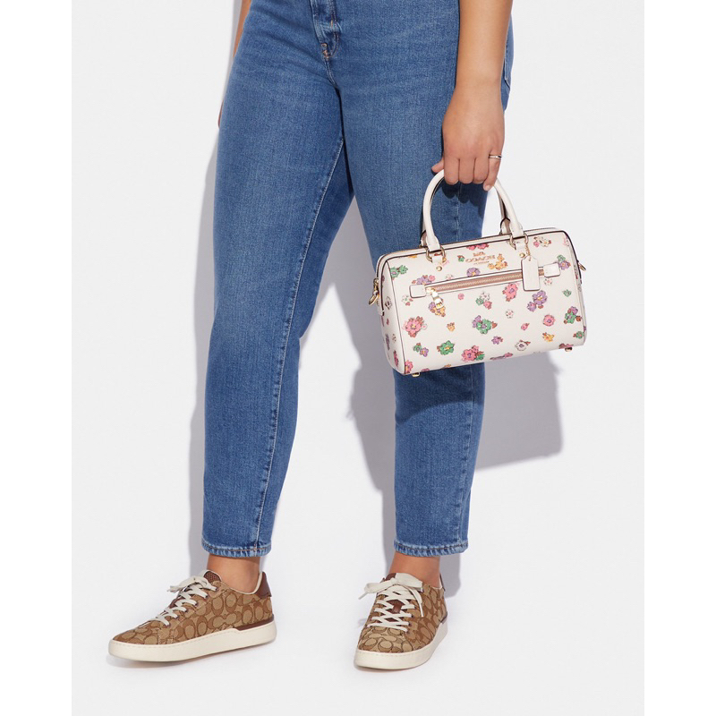 Coach Rowan Satchel With Spaced Floral Print (CA 229)